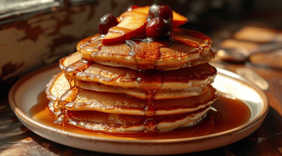 Pancakes moelleux au yaourt sans œufs