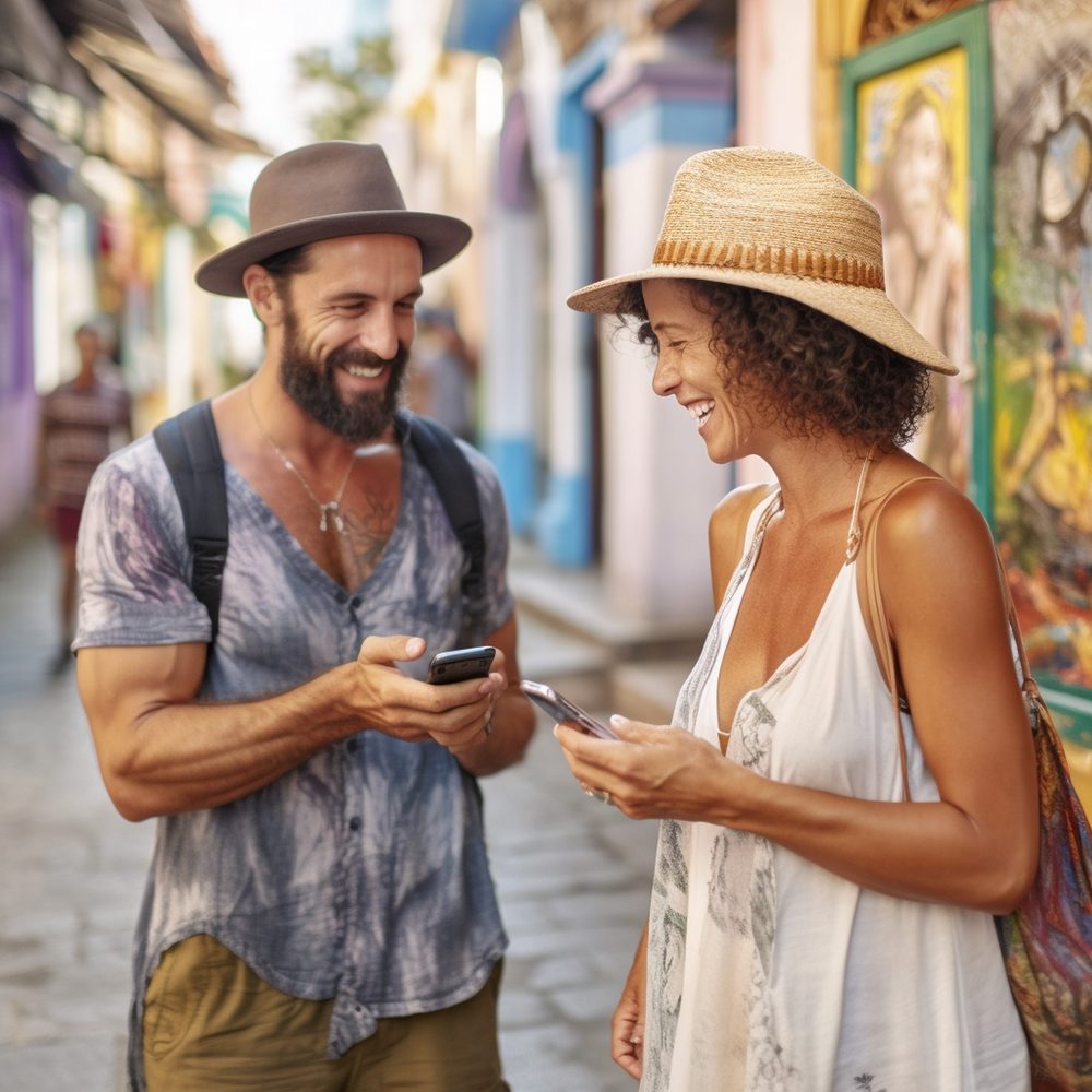 Paiement par carte dans une boutique locale des petites îles des Caraïbes